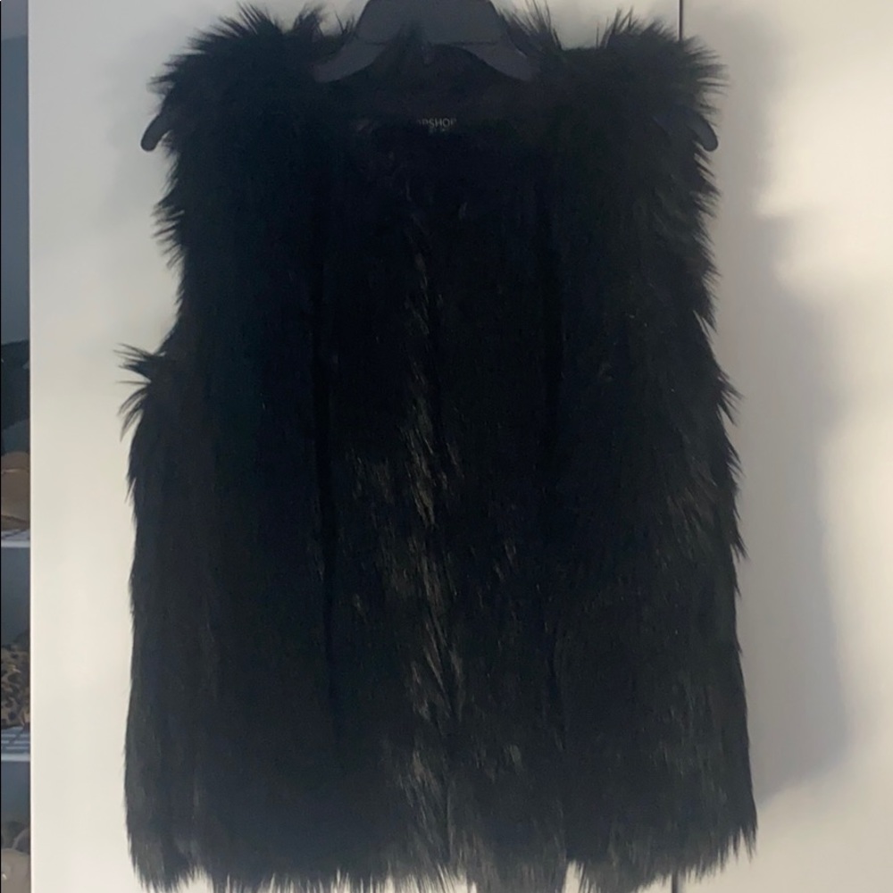 Topshop Faux Fur Vest